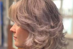 de behandeling met Alter ego silver maintain shampoo en conditioner